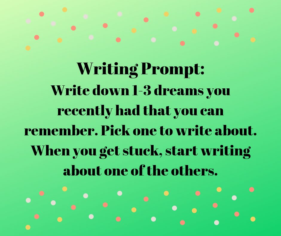 Motivational Monday Writing Prompt - Dream Write Learn Editing Services